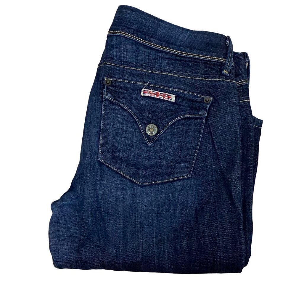 HUDSON Women's Mid Rise Skinny Jean with Back Flap Pockets size 28‎